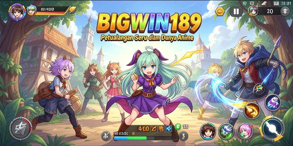 Menampilkan gameplay seru dengan karakter anime favorit.