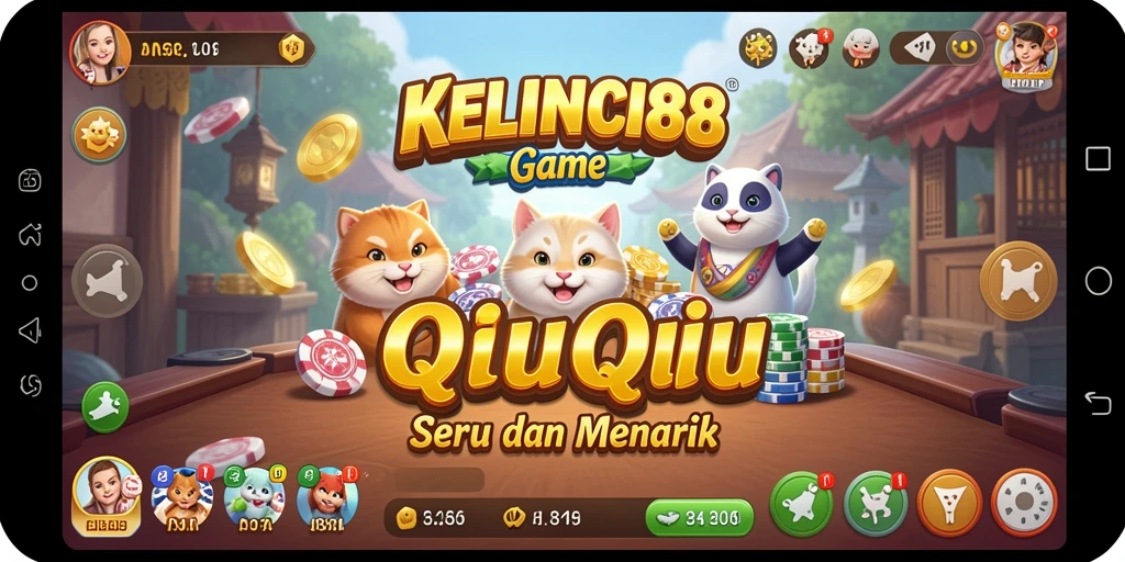 Tampilan gameplay seru KELINCI88 dengan aksi QiuQiu.